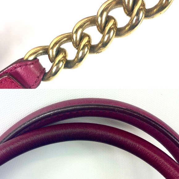 MARC JACOBS Leather Quilted Small Cecilia in Fuchsia. Made in Italy. Authentic. - Picture 10 of 17